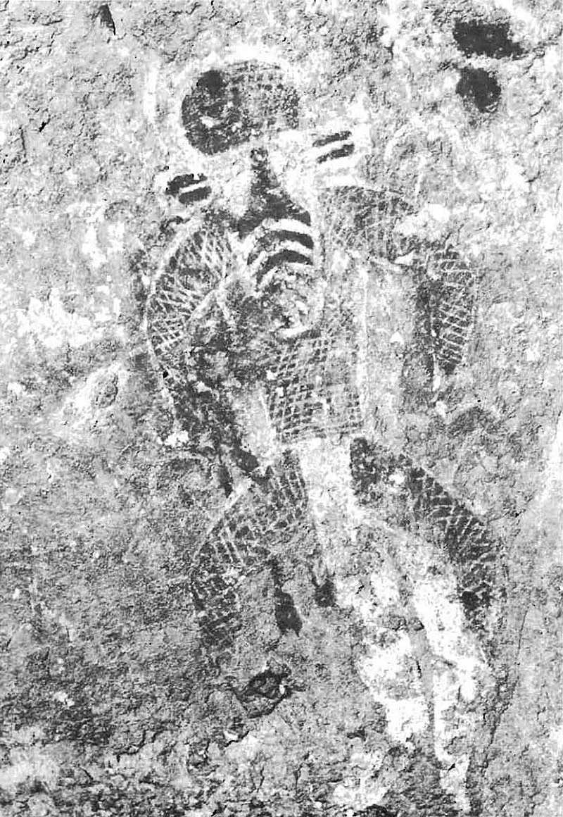 Humanoïde champignon / Homme-Arbre, Tassili