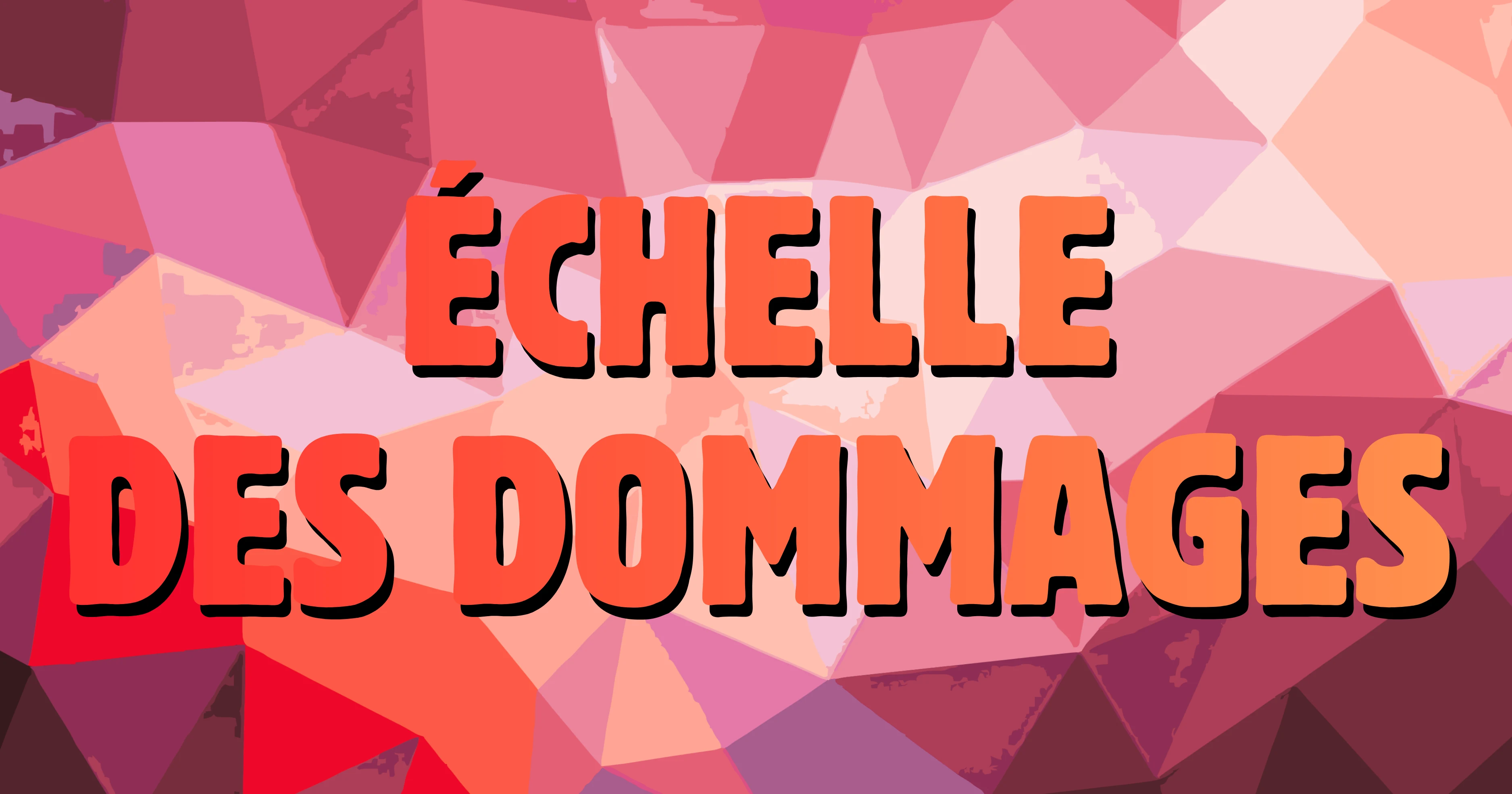 Illustration des échelles de dommages liés aux drogues